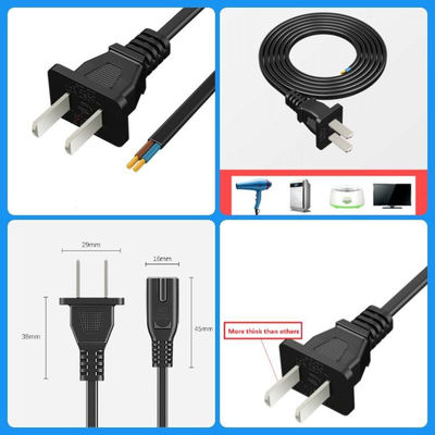 jakość  2 Pin CCC Power Cord Electrical Two Core Plug For Audio Home Appliances fabryka