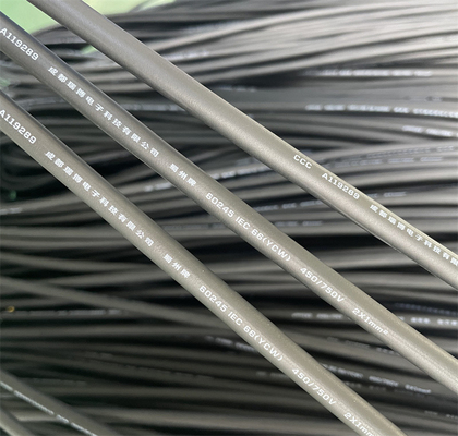 Izolacja 200% Kabel izolowany gumą IEC 66 (YCW) Przewód miedziany 2 * 1 mm