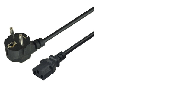 Urządzenie domowe 6ft 3-pinowy kabel zasilający AC Przewód zasilający 16A Norma europejska