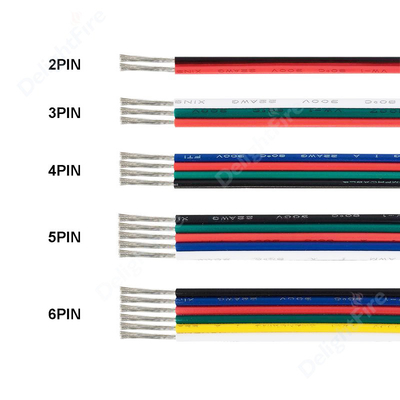 4Pin 5Pin 6Pin Elastyczny kabel z izolacją PVC Przewód miedziany 18 20 22AWG Złącze JST SM