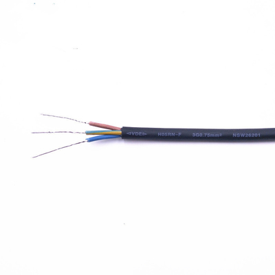 Kabel elastyczny OEM ODM z czarnej gumy 0,75 mm2 Certyfikat VDE CCC ROHS